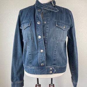 Liz Wear Jeans Denim Jacket Size M EUC
